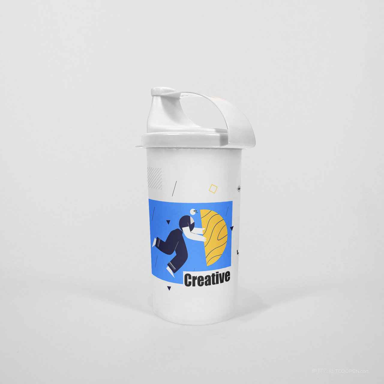 白色饮料瓶贴图样机 (6)