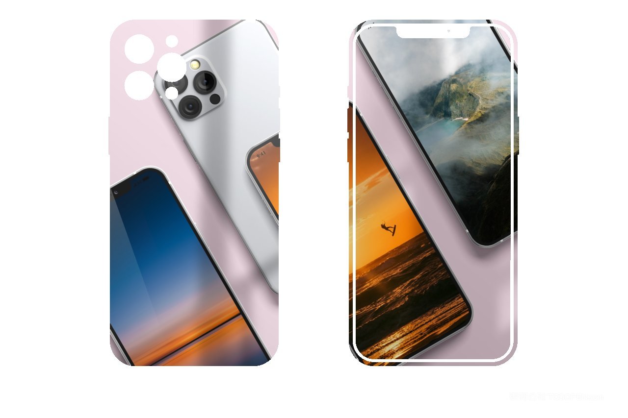 iphone13pro手机光影场景样机 (3)