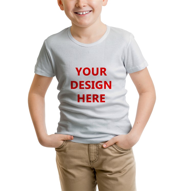 儿童圆领短袖T恤样机