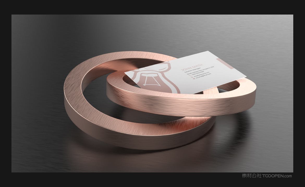 高端暗黑品牌文具名片样机