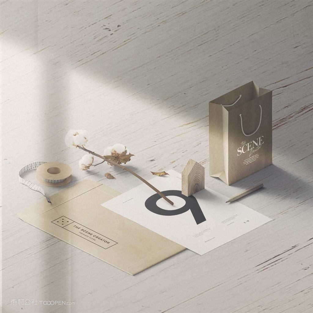 文艺复古桌面样机素材