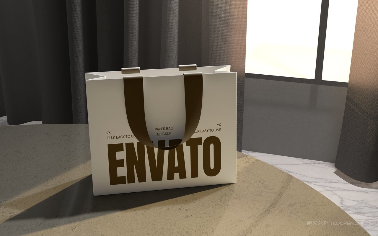 购物袋纸袋样机