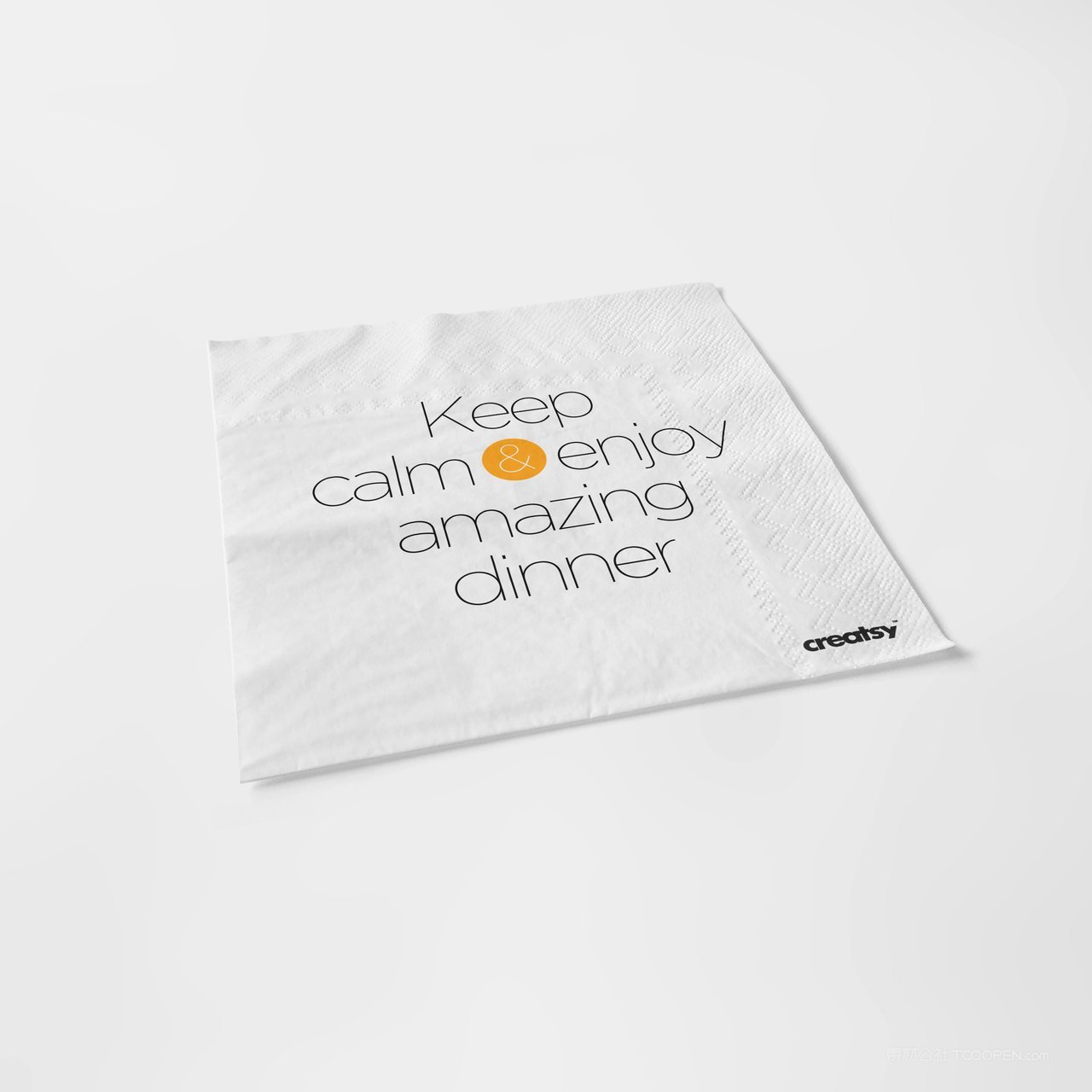 餐巾纸餐饮品牌纸巾效果图展示vi样机 (4)