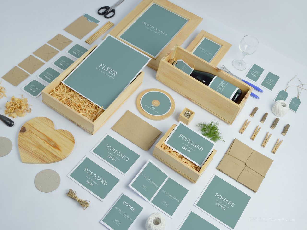 绿色商务vi贴图样机模板 (38)