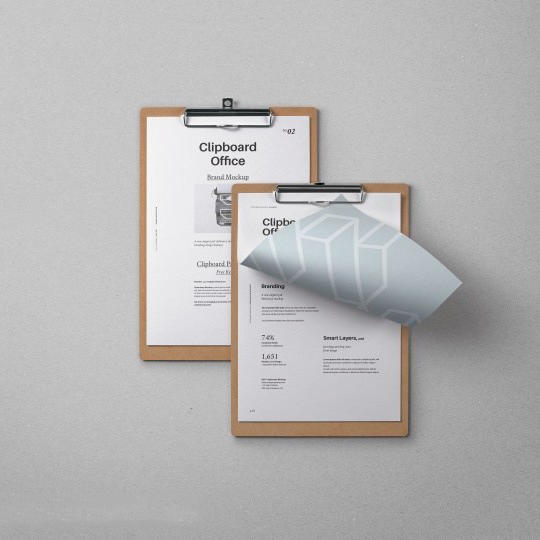 纸夹板样机模板