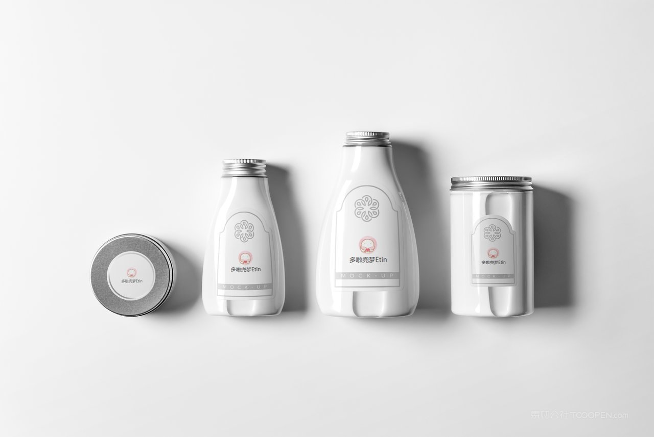 白色洗护护肤品包装样机 (4)