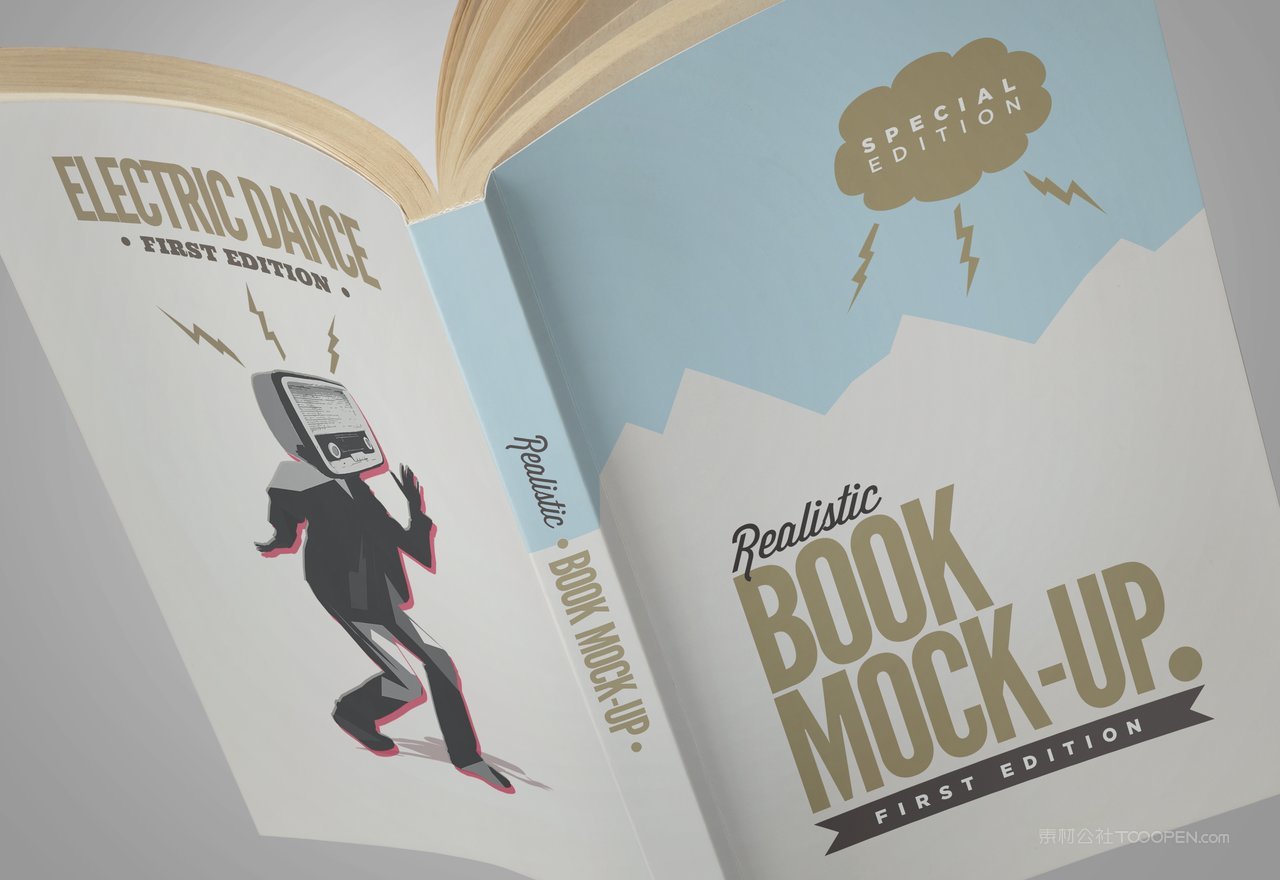 精装书本厚脊书籍场景高清样机 (46)