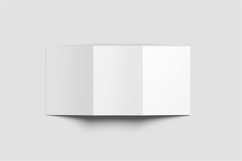 32开三折页样机模板PSD分层素材