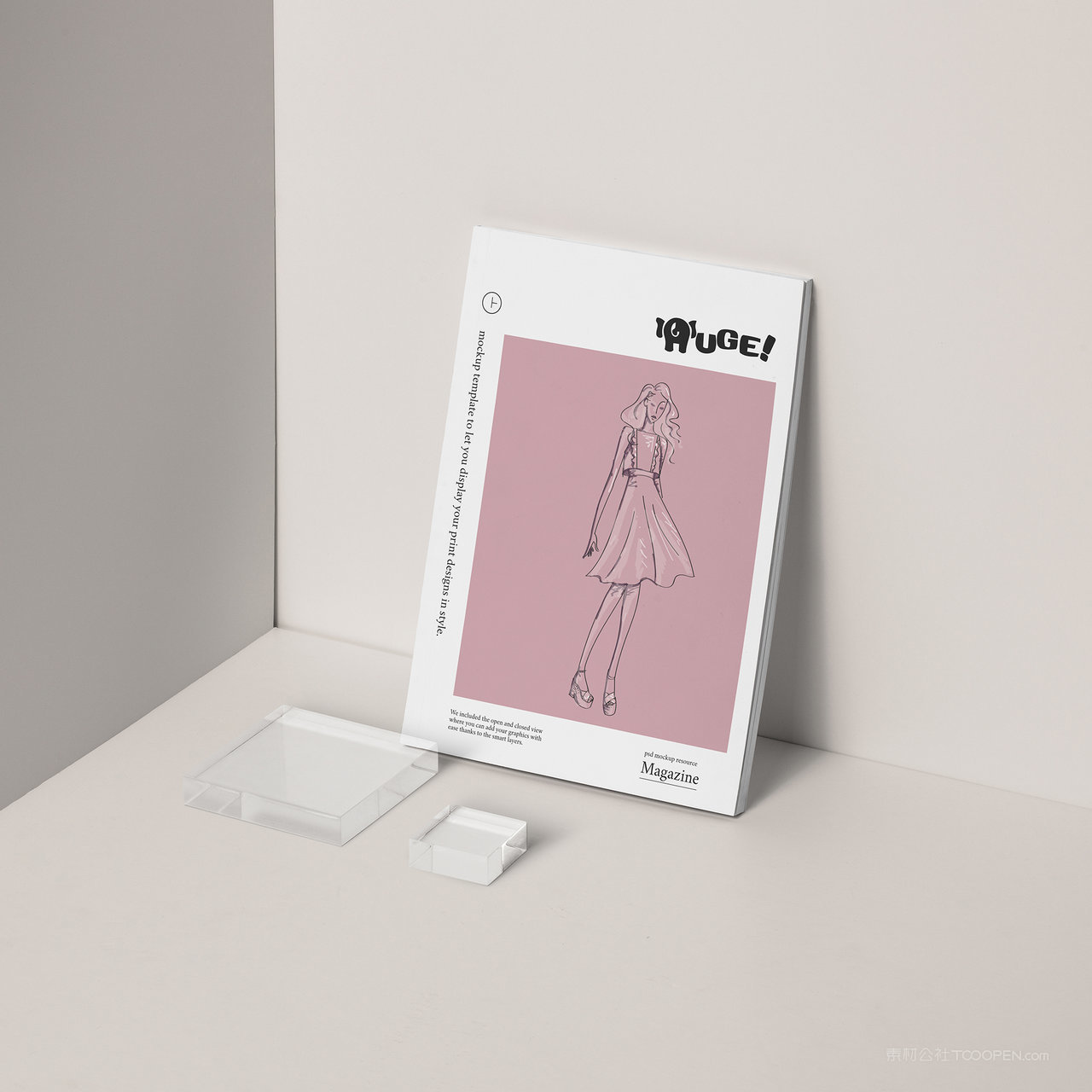 服装品牌vi画册杂志贴图样机