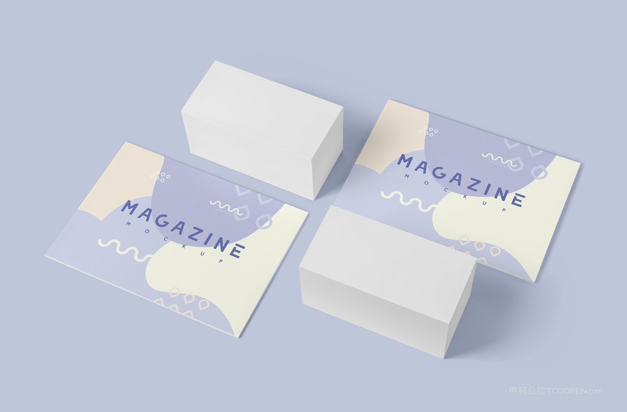 a4尺寸横版画册书籍vi展示样机 (3)