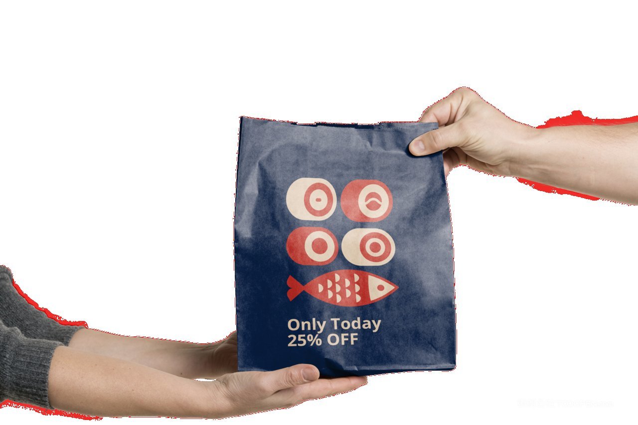 日式餐饮品牌外卖食品袋样机 (1)