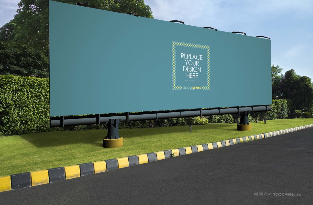 户外广告牌样机