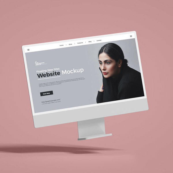 新款iMac网站样机