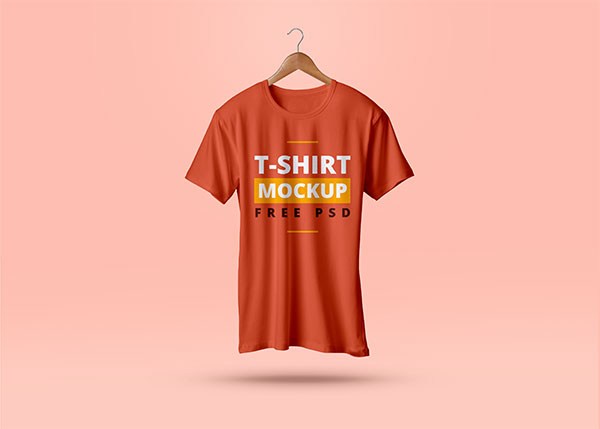 衣架悬挂T恤样机模板