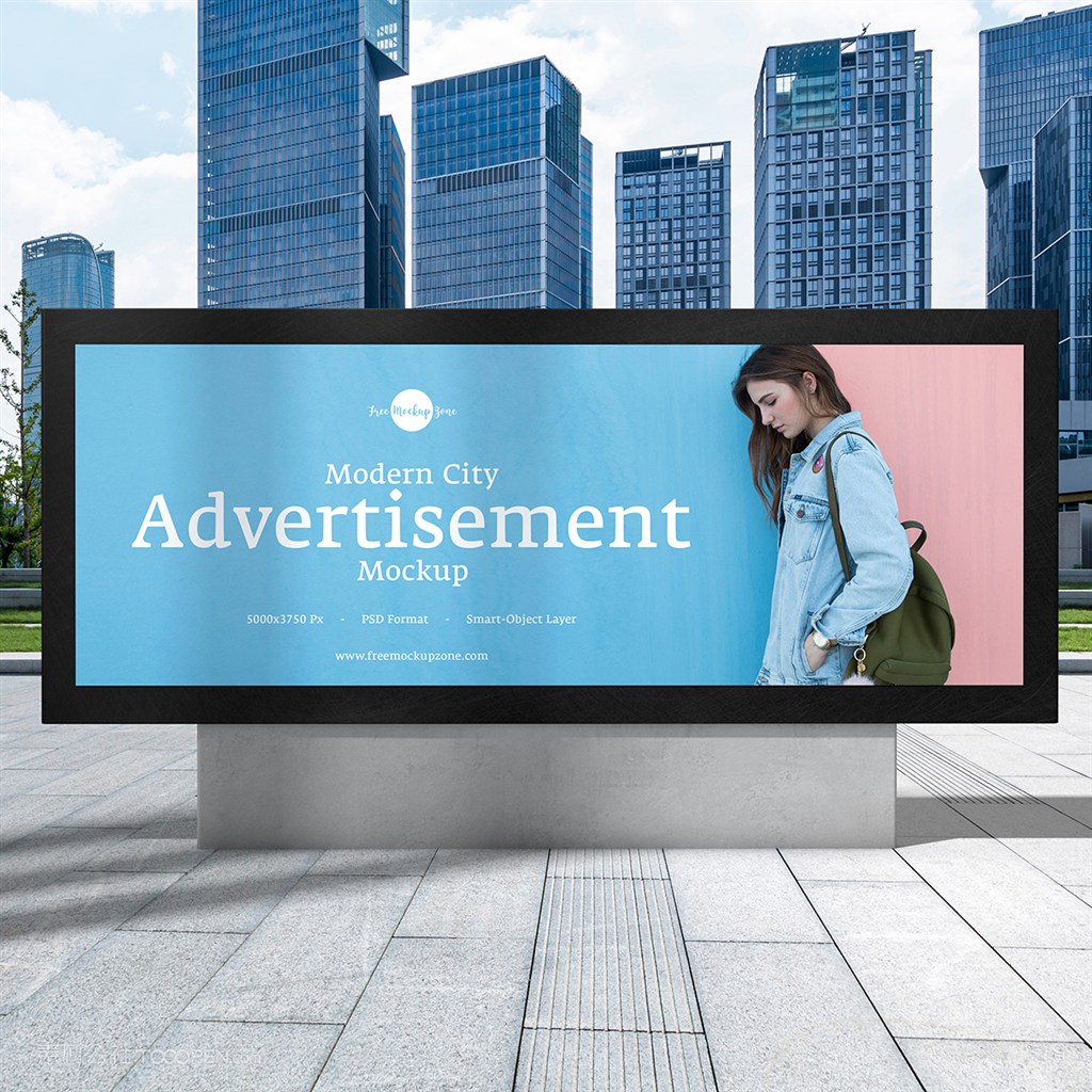 城市广告牌样机