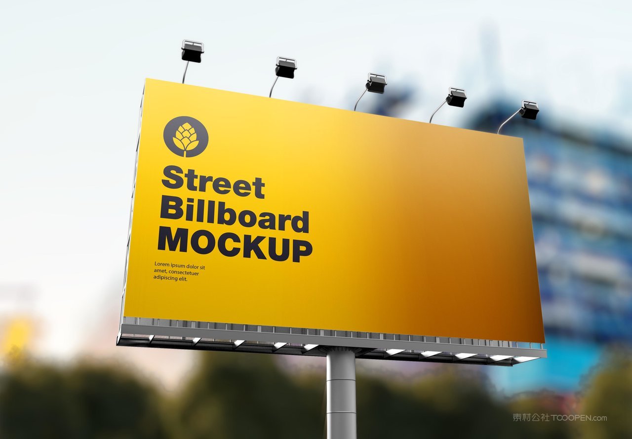 户外广告牌样机