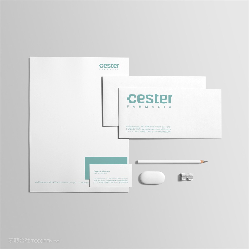 医药企业vi样机素材