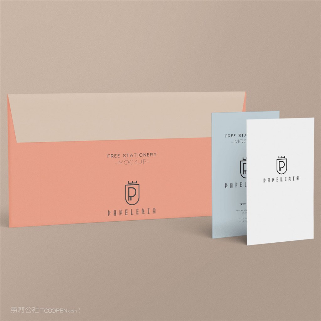 国外酒店vi样机模板