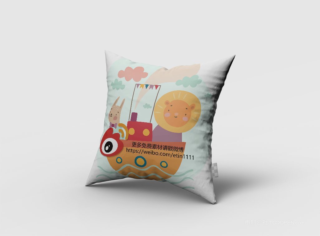 枕头抱枕图案定制产品包装样机 (4)