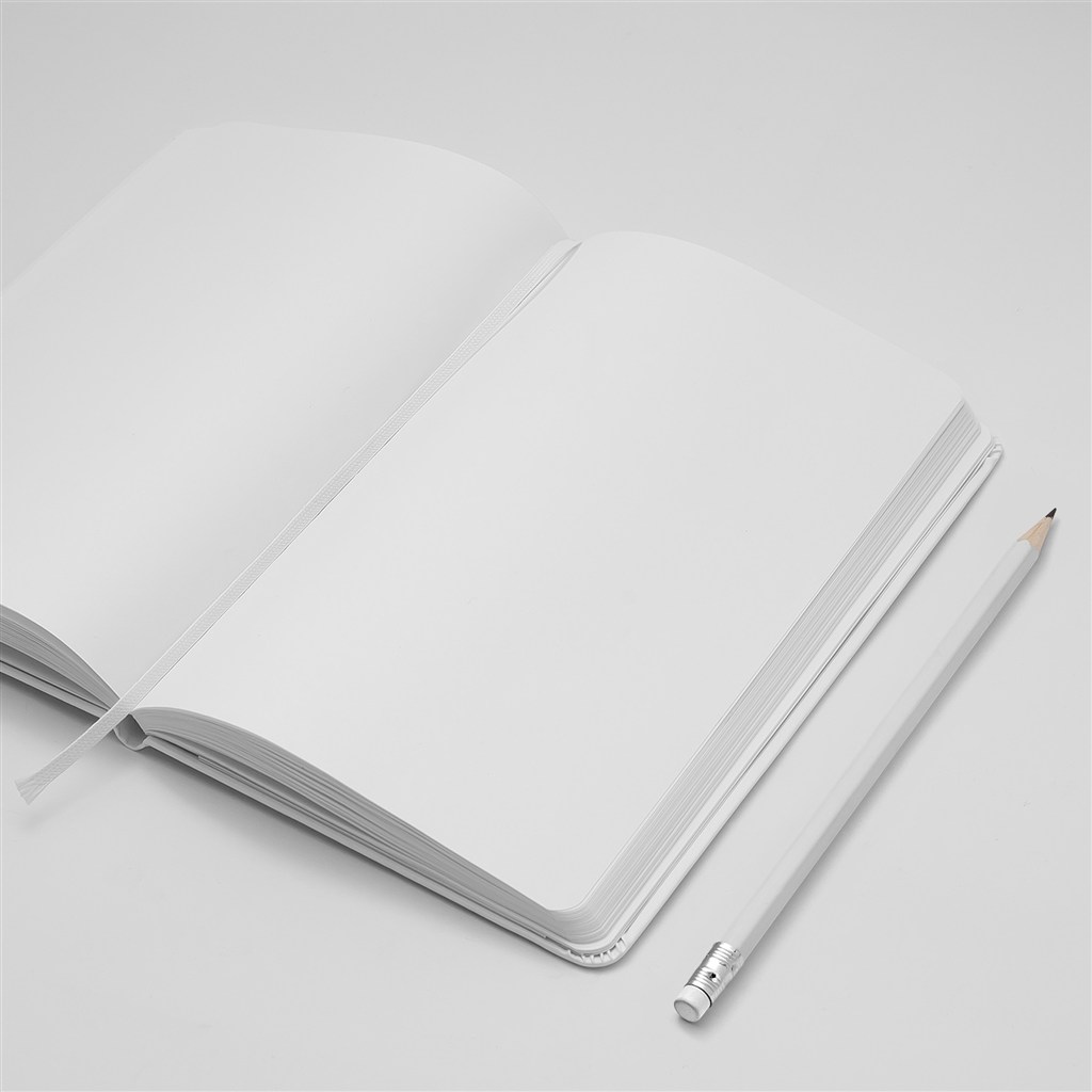 打开的空白笔记本记事本样机