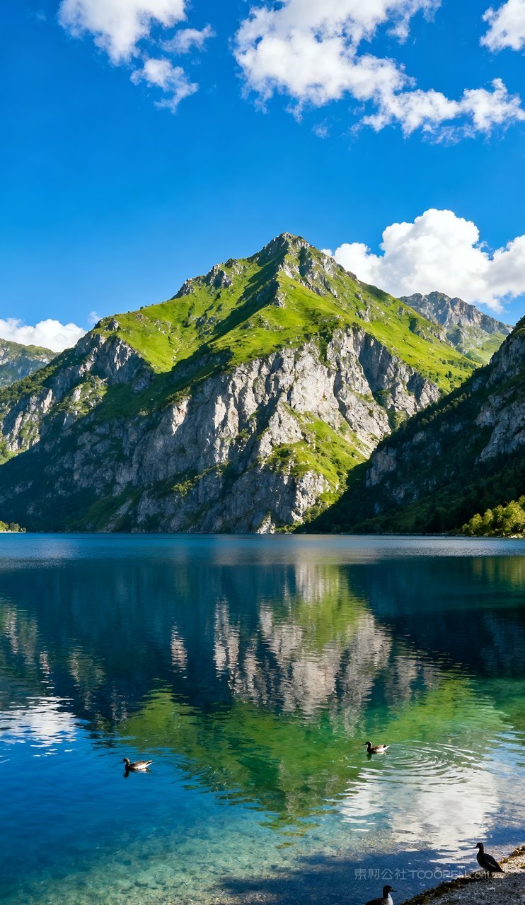 蓝天唯美山峰高清意境天空山水青山