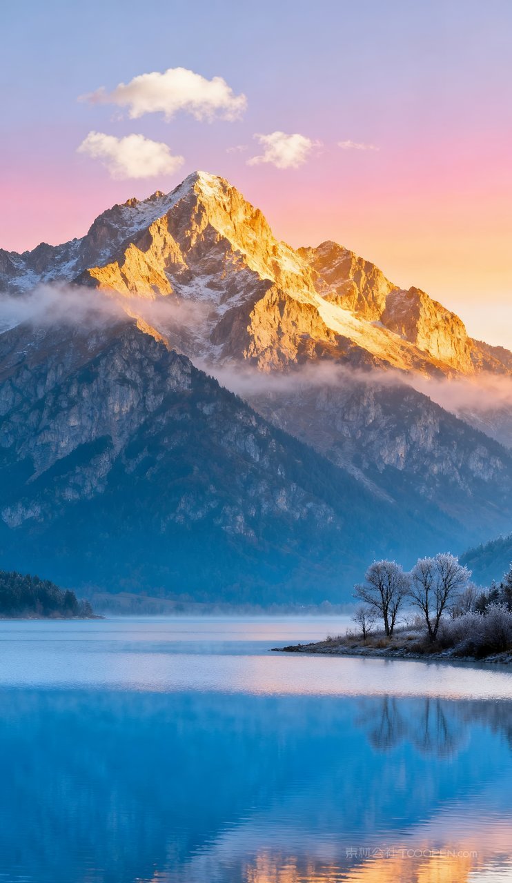 青山高清意境唯美天空山峰蓝天山水