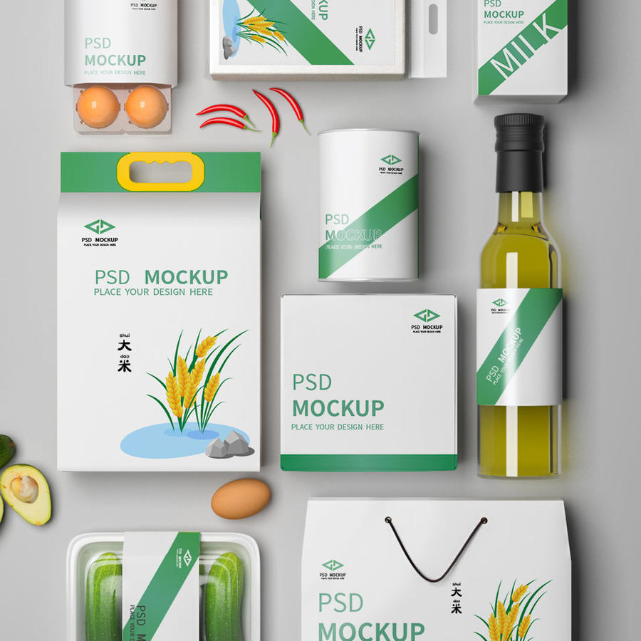 农产品vi样机展示