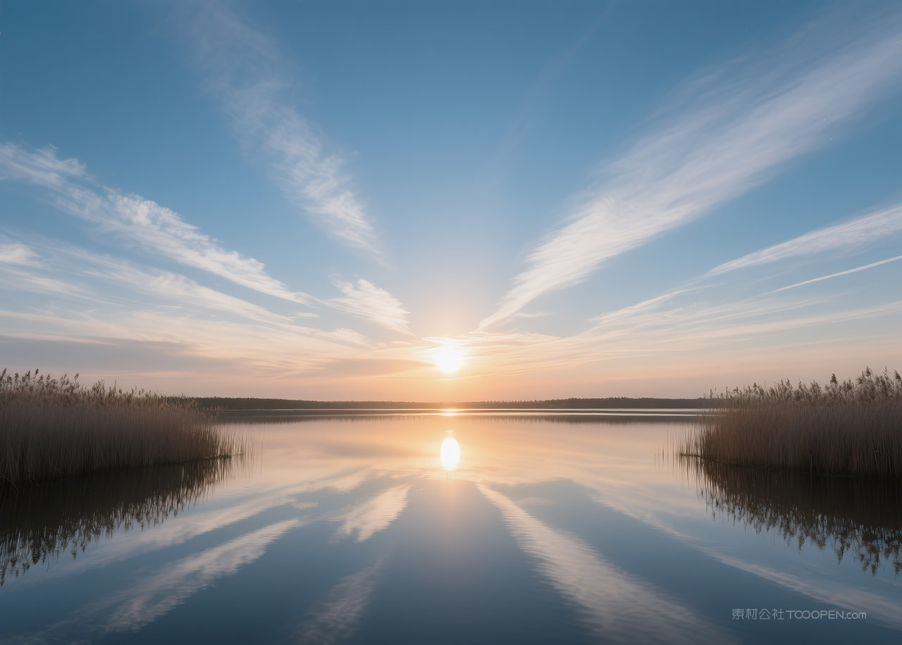 唯美美丽天空云层云彩风景自然日出