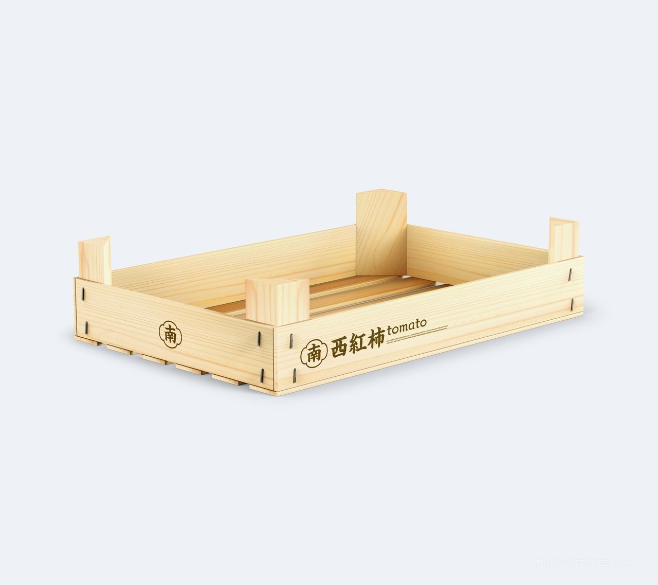 【2062期】生鲜运输物流木箱样机 (3)