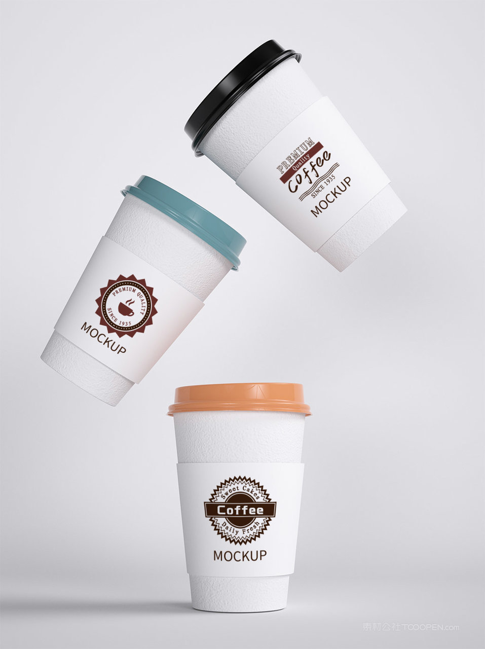 多组咖啡杯vi样机