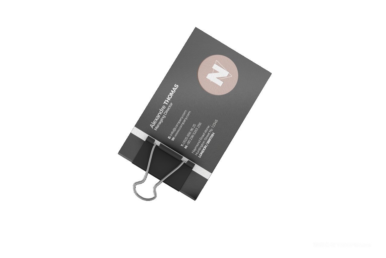 简洁商务黑企业ps黑色背景样机 (8)