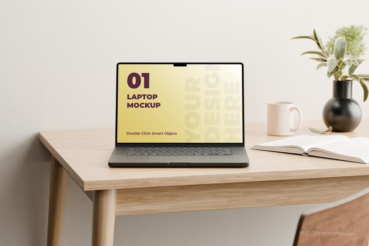 笔记本电脑场景样机