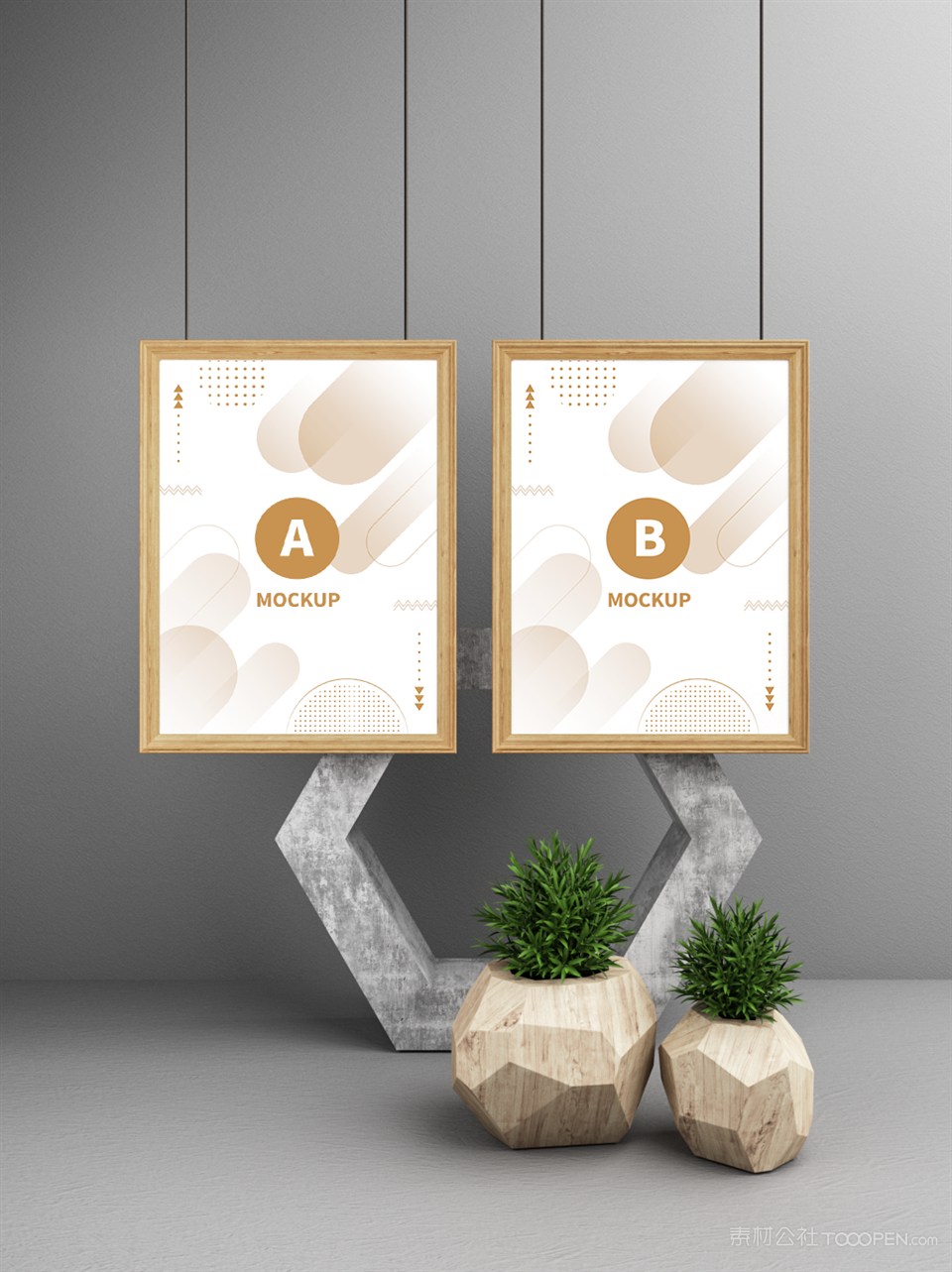 创意场景精美海报样机