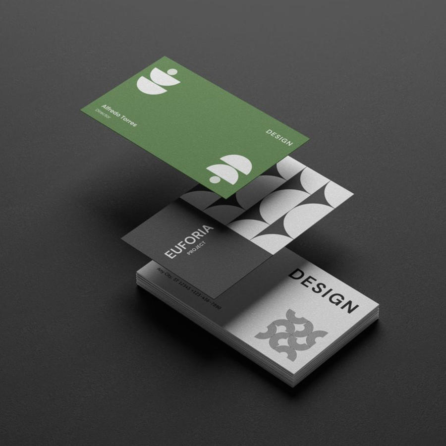 极简主义名片样机