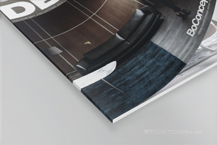 胶装家居生活杂志细节样机 (5)
