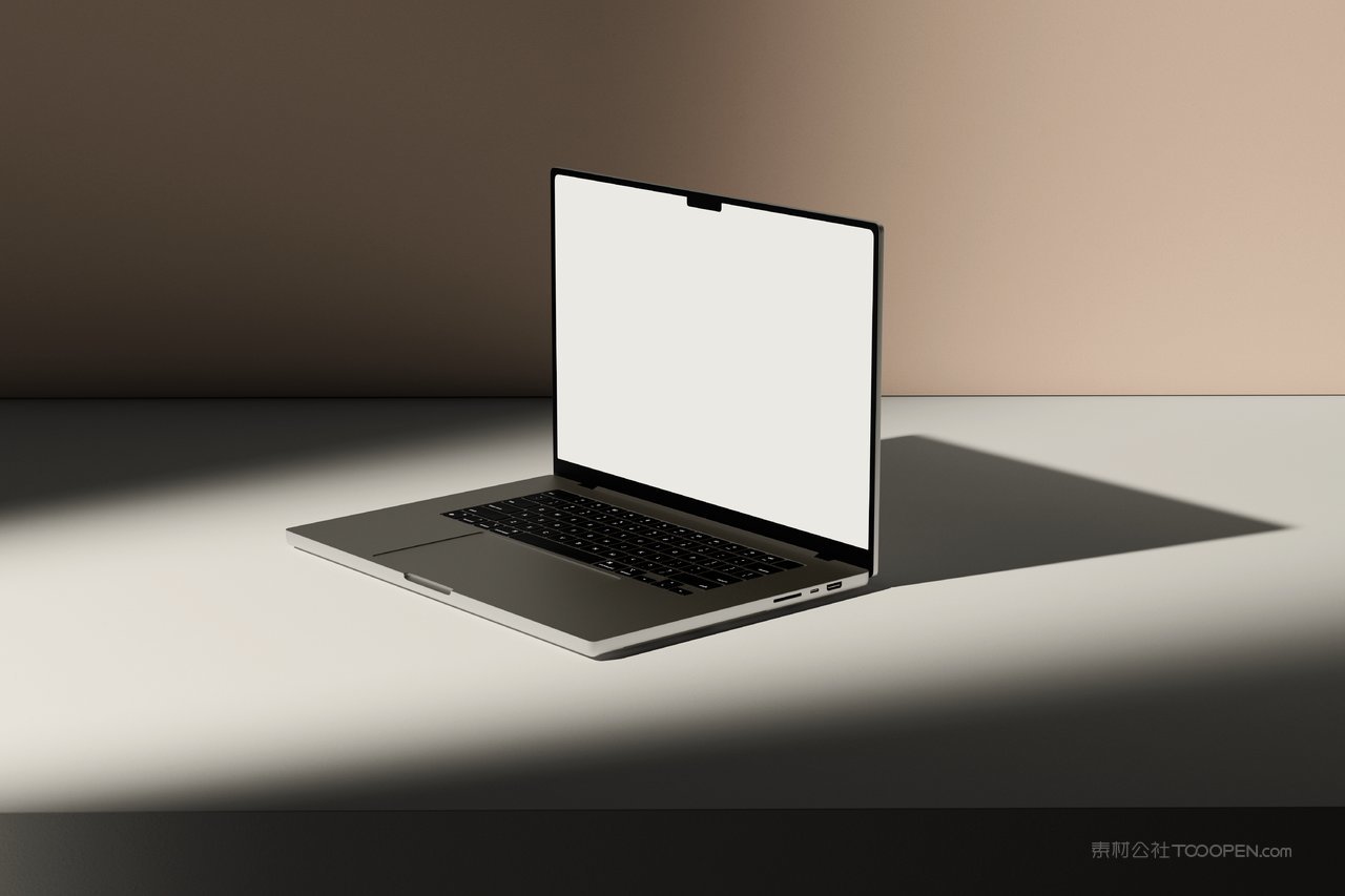 macbook pro开屏界面展示光影场景样机 (1)