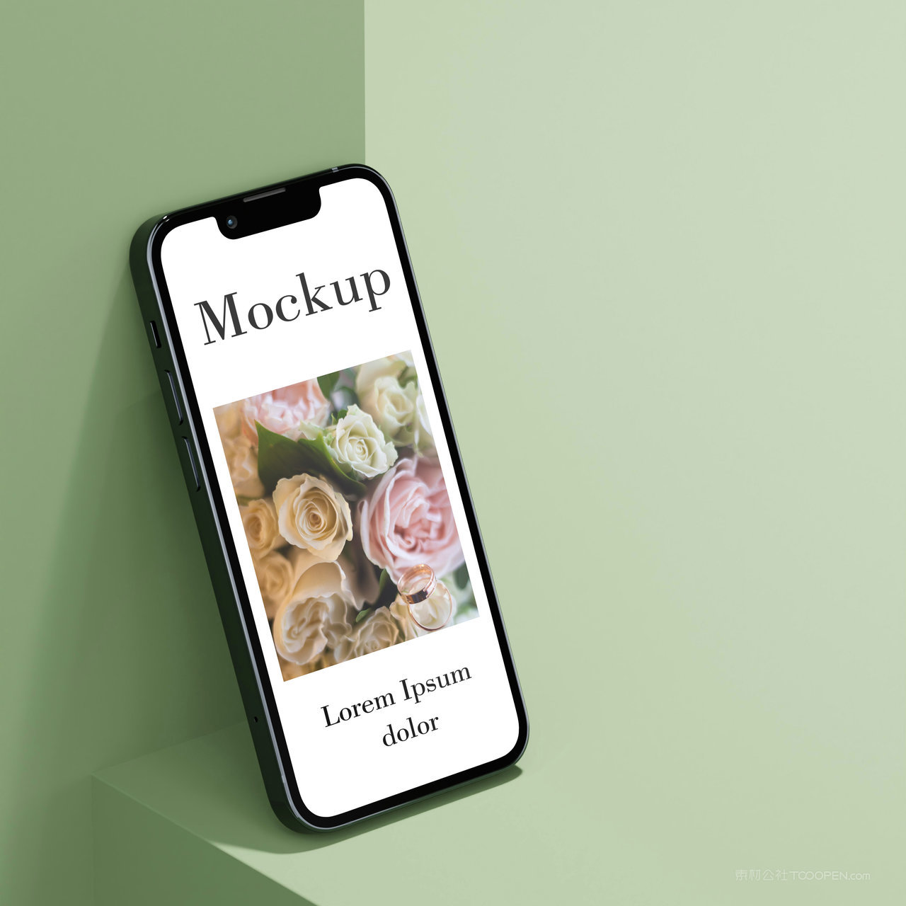 靠在墙上的手机iPhone贴图样机