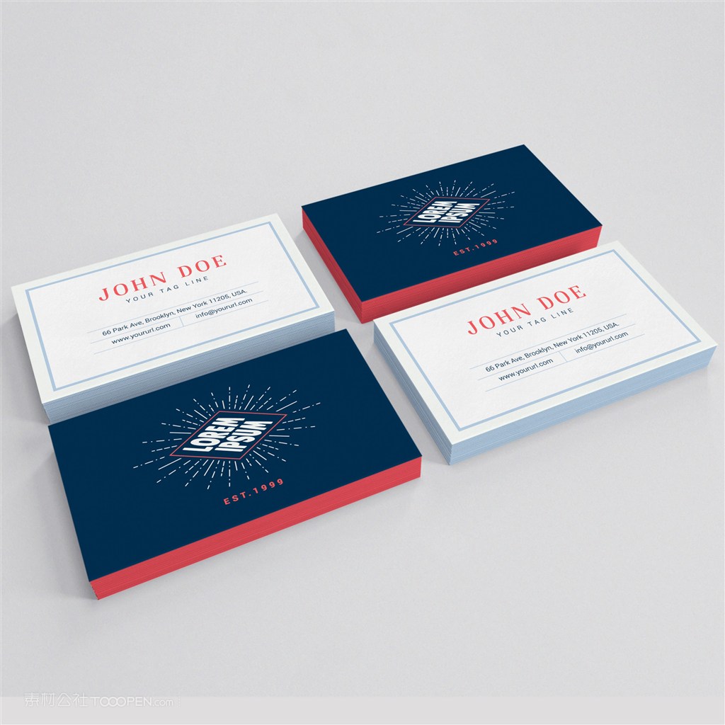 创意名片贴图样机模板