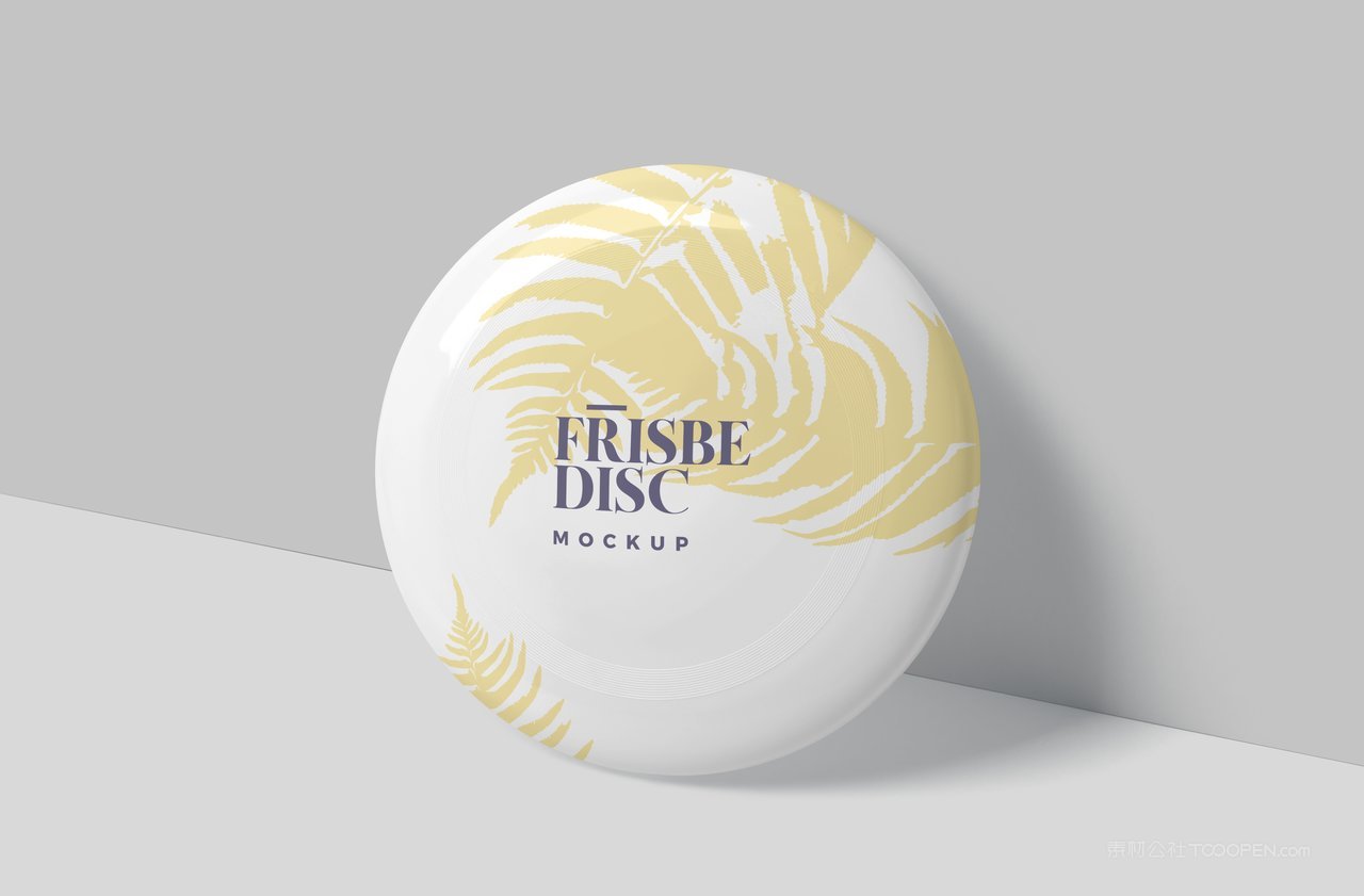 品牌宠物玩具塑料飞盘效果图展示样机 (1)