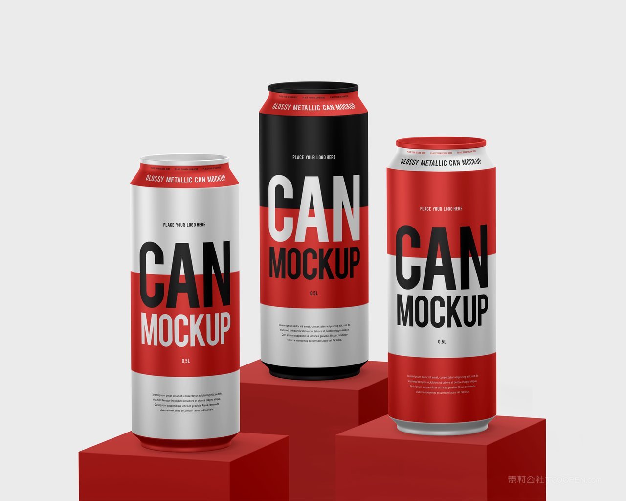 红白撞色易拉罐饮料包装样机 (12)