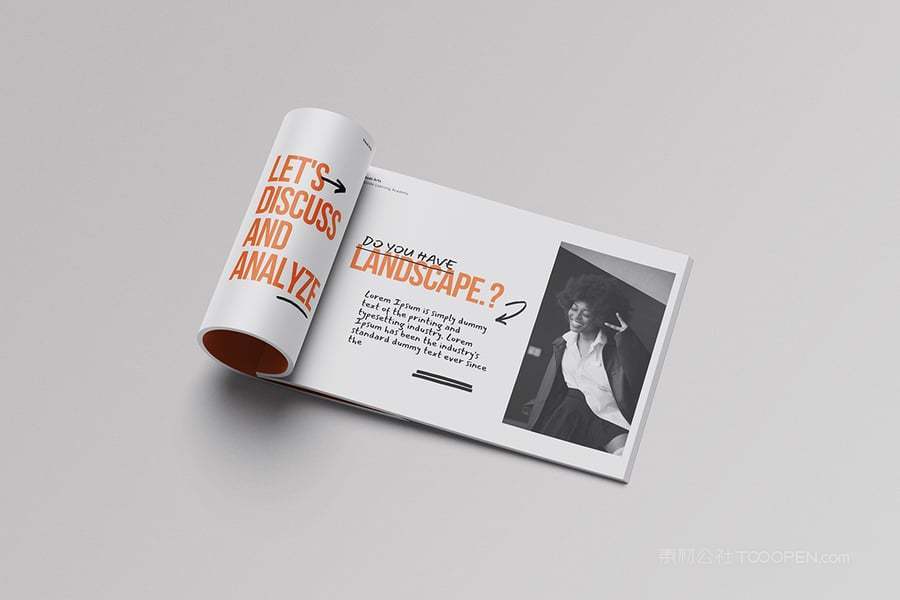 景观杂志画册样机