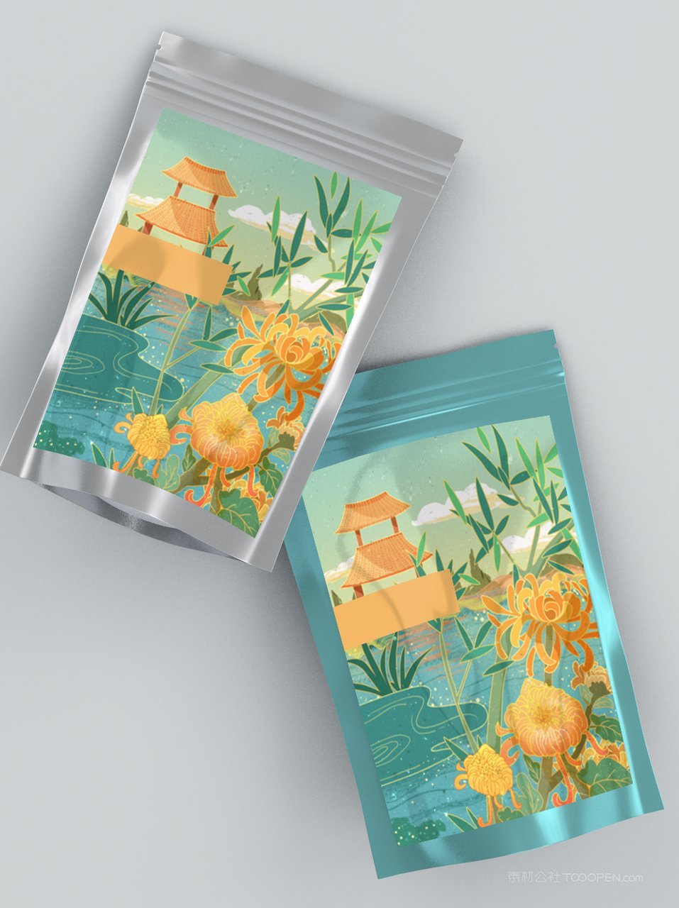 国潮文创中式包装样机