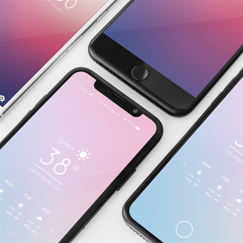 苹果手机贴图样机