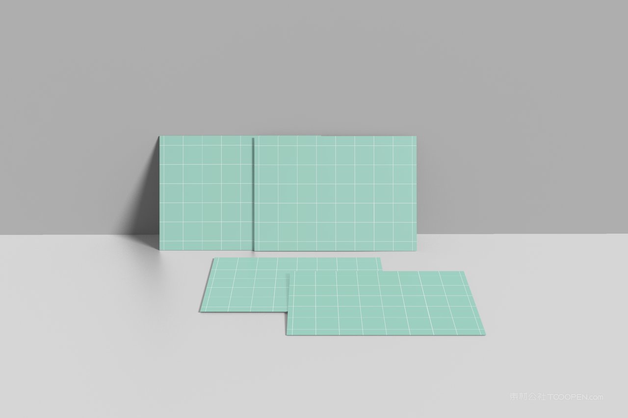 【2081期】高端纸质卡片明信片贴图样机 (3)