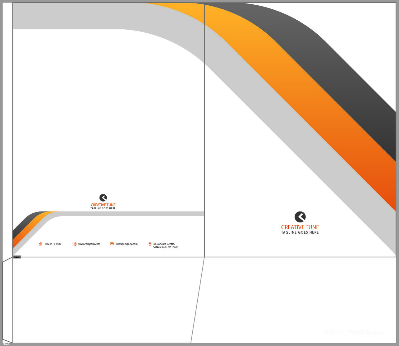 标志图案与名片视觉元素文件夹