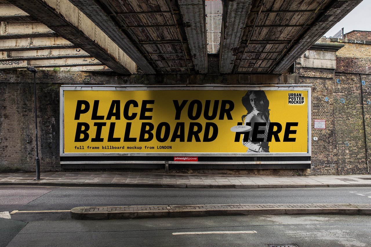 户外大型广告牌样机