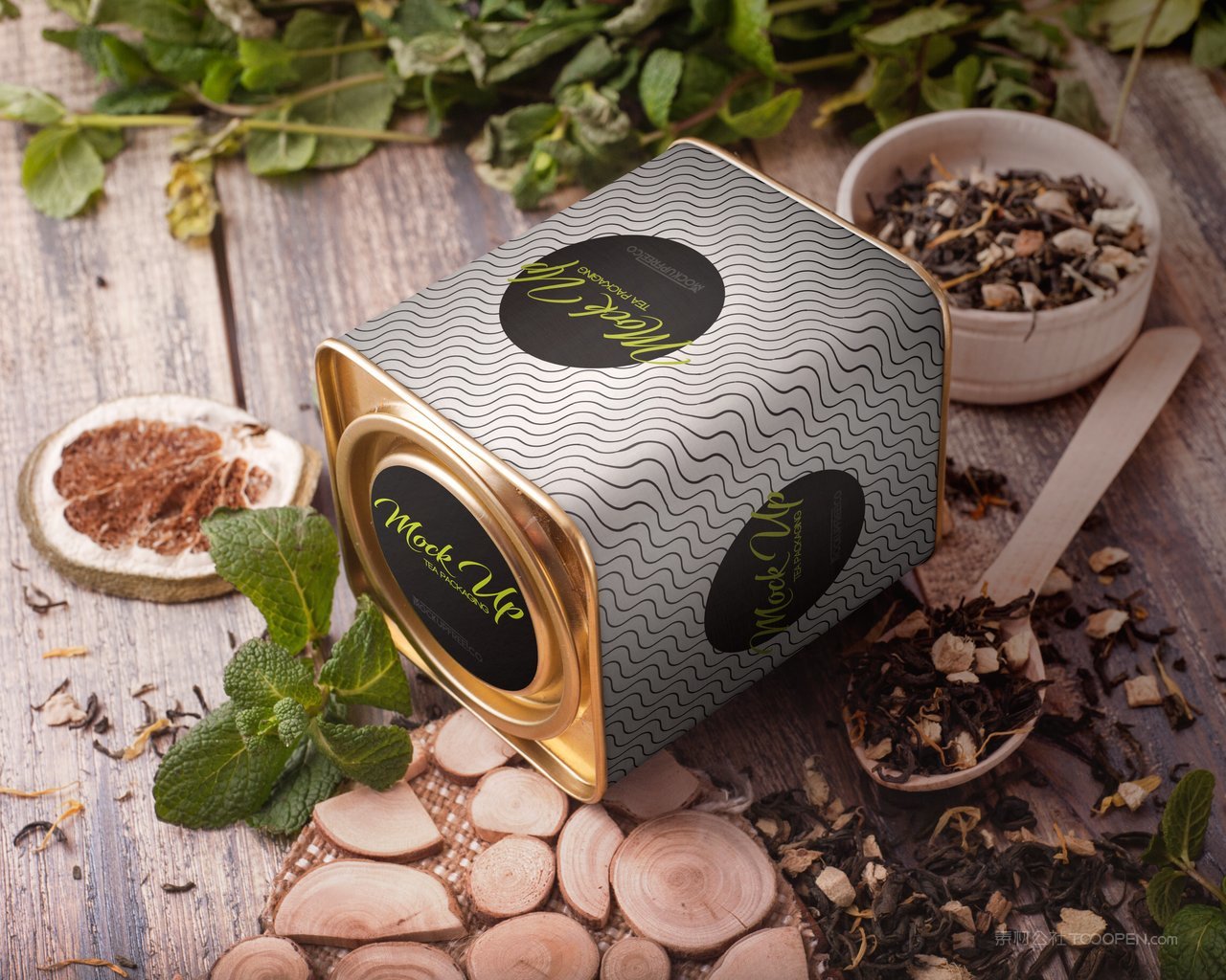 铁罐茶叶包装茶艺品牌vi包装样机 (4)