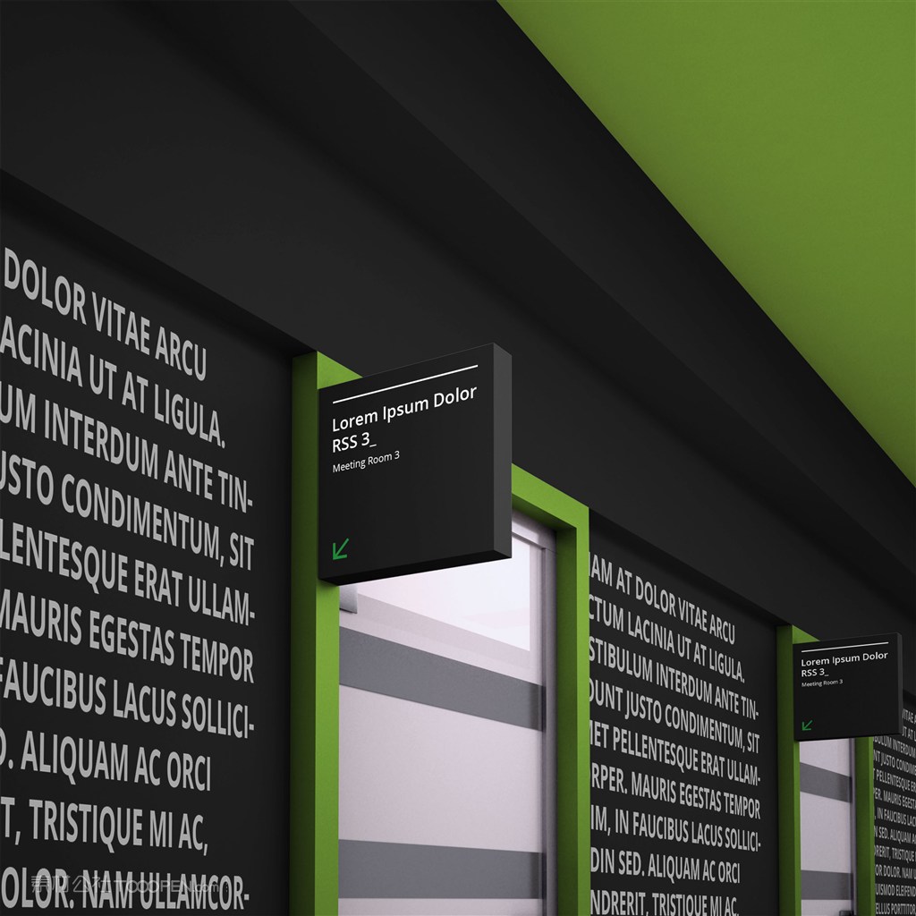 指示牌导向牌引导牌样机