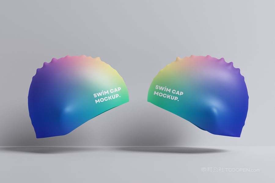 泳帽品牌标识样机