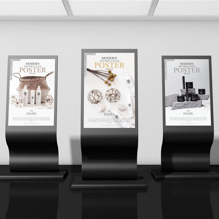 现代展台海报样机